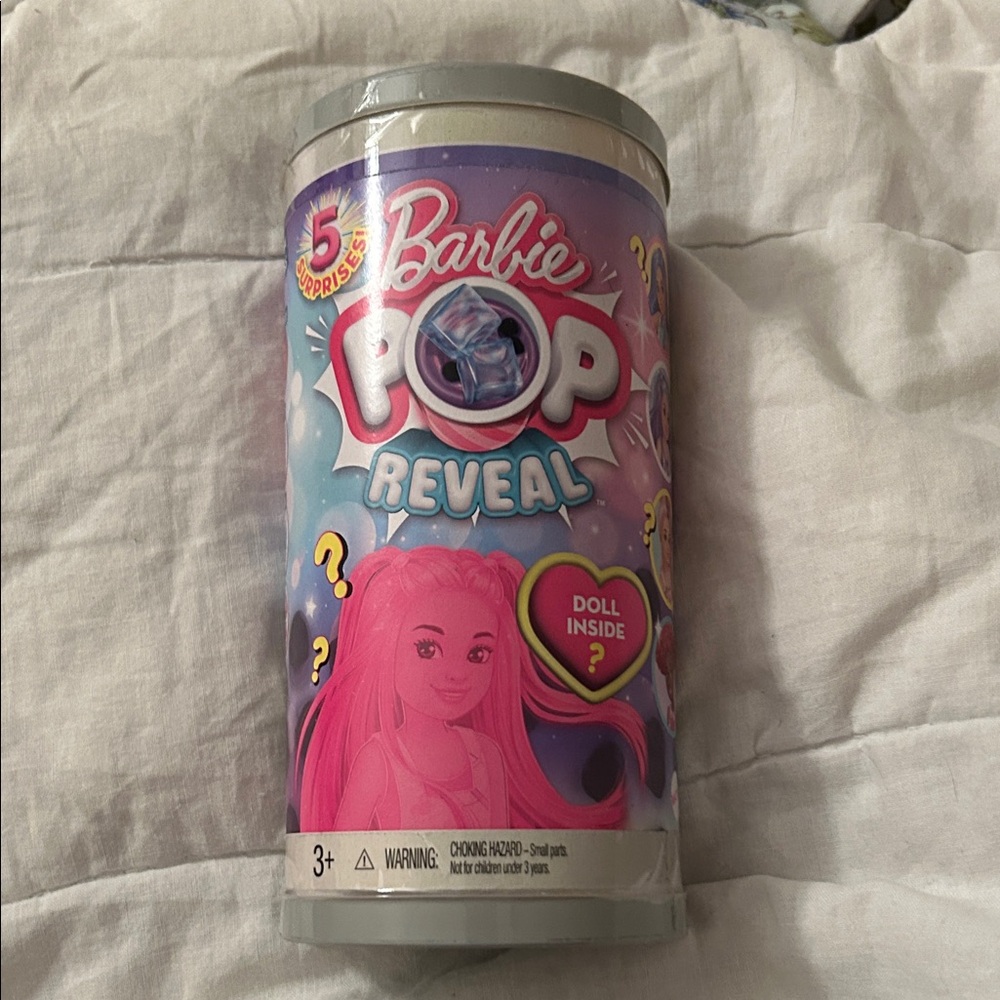 Barbie Pop Reveal Surprise Doll with Pink and Purple